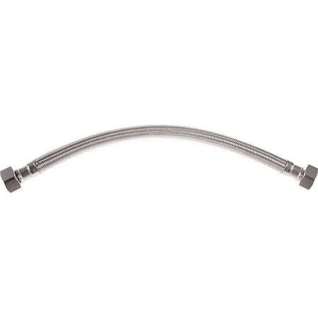 Durapro 1/2 in. FIP x 1/2 in. FIP x 20 in. Braided Stainless Steel Faucet Supply Line 231253LF